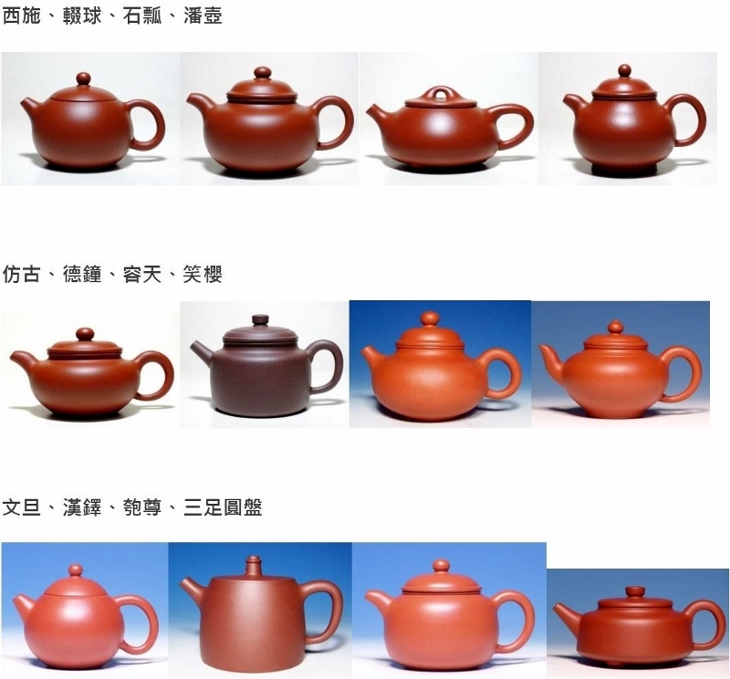 48種紫砂壺壺款、圖鑑提供大家參考，較為通用的壺款@ 普洱茶,大時代